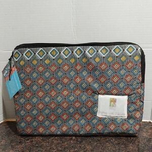 Geometric Patterned Laptop Sleeve...New